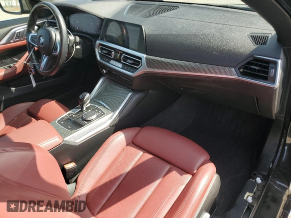 2023 BMW 4 Series M440i z VIN WBA53AT07PCL58393, wystawiony jako Copart lot #60527305 z przebiegiem 32 546 mil mil oraz Szkoda całkowita • Salvage title. Historia ofert i sprzedaży dostępna na DreamBid. Obrazek 8.
