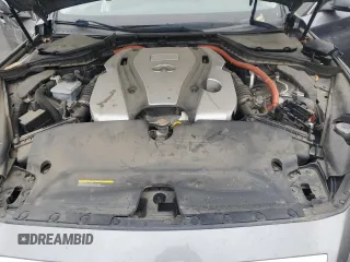 2014 Infiniti Q50 Hybrid Premium with VIN JN1AV7APXEM692295, listed as a Copart auction lot 54415395 with Not provided miles and Salvage title. Bid and sale history available at DreamBid. Image 11.