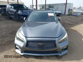 2017 Infiniti Q50 Red Sport 400 with VIN JN1FV7AP2HM850025, listed as a IAAI auction lot 41687964 with 70,334 mi miles. Bid and sale history available at carsss.com. Image 11.