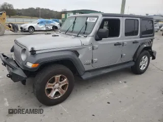 2018 Jeep Wrangler Unlimited Sport S z VIN 1C4HJXDG2JW111177, wystawiony jako Copart lot #79003664 z przebiegiem 99 715 mil mil oraz Czysty tytuł • Clean title. Historia ofert i sprzedaży dostępna na DreamBid. Obrazek 1.