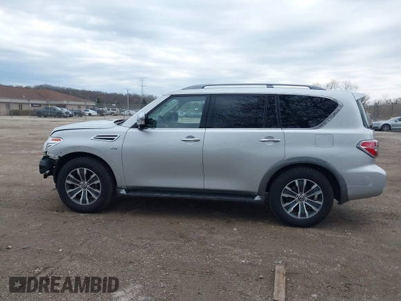 2020 Nissan Armada SL with VIN JN8AY2NC9L9616120, listed as a IAAI auction lot 42092766 with 52,593 mi miles. Bid and sale history available at carsss.com. Image 15.