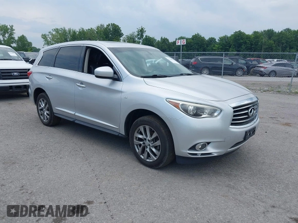 2014 Infiniti QX60 z VIN 5N1AL0MM2EC513700, wystawiony jako IAAI lot #42768421 z przebiegiem 145 171 mil mil oraz . Historia ofert i sprzedaży dostępna na DreamBid. Obrazek 1.