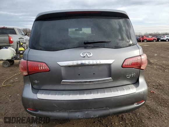 2016 Infiniti QX80 with VIN JN8AZ2NE6G9124049, listed as a Copart auction lot 50209445 with 142,449 mi miles and Salvage Title. Bid and sale history available at carsss.com. Image 6.
