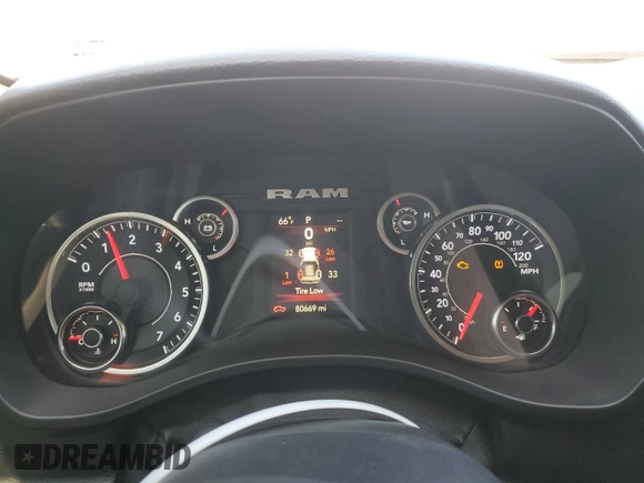 2020 Ram 1500 Big Horn with VIN 1C6SRFFT2LN392027, listed as a Copart auction lot 52883145 with 80,669 mi miles and Clean Title. Bid and sale history available at carsss.com. Image 9.