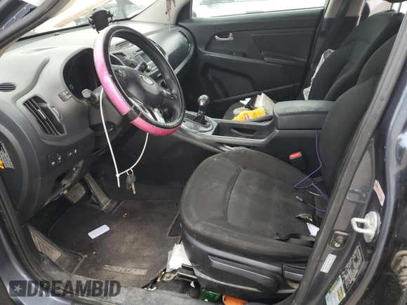2011 Kia Sportage LX with VIN KNDPB3A27B7100410, listed as a Copart auction lot 48421055 with 86,132 mi miles and Salvage Title. Bid and sale history available at carsss.com. Image 7.