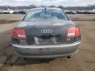 2006 Audi A8 4.2L with VIN WAUML44E86N006594, listed as a Copart auction lot 43246445 with Not provided miles and Salvage title. Bid and sale history available at DreamBid. Image 6.