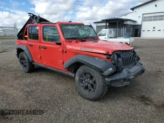 2022 Jeep Wrangler Unlimited Sport S with VIN 1C4HJXDG2NW133492, listed as a Copart auction lot 68730984 with Not provided miles and Clean title. Bid and sale history available at DreamBid. Image 4.