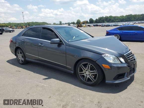 2010 Mercedes-Benz E 350 Luxury with VIN WDDHF8HB8AA108163, listed as a Copart auction lot 63018035 with 210,803 mi miles and Salvage title. Bid and sale history available at DreamBid. Image 4.