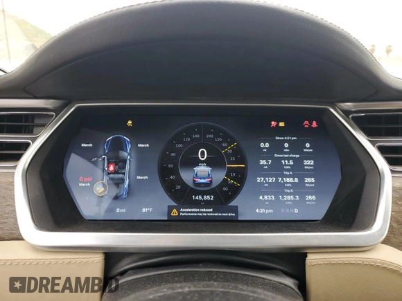 2013 Tesla Model S with VIN 5YJSA1CG1DFP04767, listed as a Copart auction lot 53278675 with 145,852 mi miles and Clean Title. Bid and sale history available at carsss.com. Image 9.