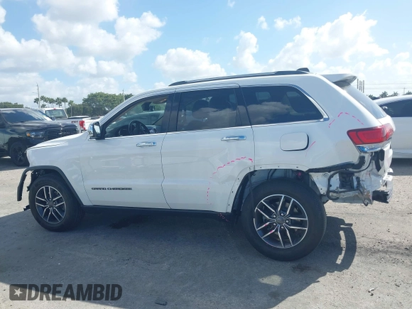 2020 Jeep Grand Cherokee Limited with VIN 1C4RJEBG8LC280832, listed as a IAAI auction lot 41565912 with 41,766 mi miles. Bid and sale history available at carsss.com. Image 14.
