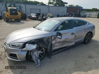 2018 Audi S5 Sportback Prestige z VIN WAUC4DF56JA074091, wystawiony jako Copart lot #58264605 z przebiegiem 64 410 mil mil oraz Szkoda całkowita • Salvage title. Historia ofert i sprzedaży dostępna na DreamBid. Obrazek 1.