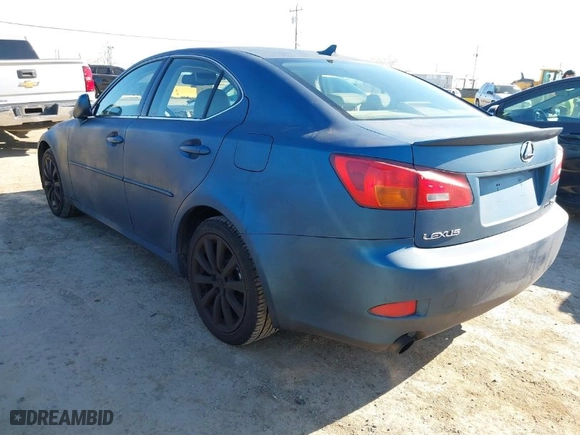 2008 Lexus IS 250 with VIN JTHCK262882027506, listed as a IAAI auction lot 41878071 with 174,118 mi miles. Bid and sale history available at carsss.com. Image 3.