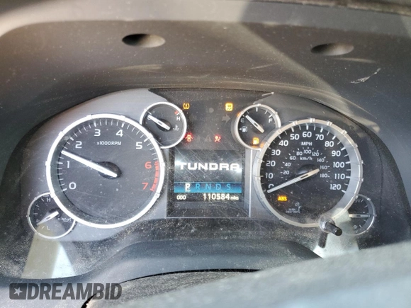 2014 Toyota Tundra SR with VIN 5TFRM5F11EX081176, listed as a Copart auction lot 77394444 with 110,584 mi miles and Salvage title. Bid and sale history available at DreamBid. Image 9.