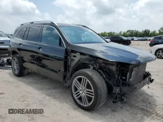 2021 Mercedes-Benz GLS 450 with VIN 4JGFF5KE2MA461453, listed as a Copart auction lot 55395124 with 57,363 mi miles and Salvage Title. Bid and sale history available at DreamBid. Image 4.