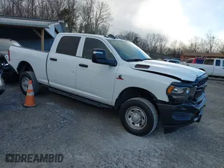 2023 Ram 2500 Tradesman with VIN 3C6UR5CL5PG517155, listed as a IAAI auction lot 41199640 with 24,459 mi miles. Bid and sale history available at carsss.com. Image 1.