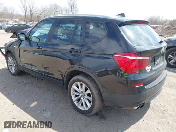 2014 BMW X3 xDrive28i z VIN 5UXWX9C52E0D38686, wystawiony jako IAAI lot #42112726 z przebiegiem 92 852 mil mil oraz . Historia ofert i sprzedaży dostępna na DreamBid. Obrazek 3.