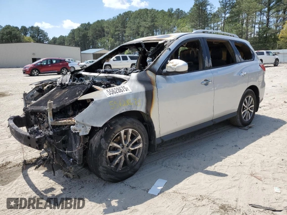 2014 Nissan Pathfinder SL with VIN 5N1AR2MM0EC700931, listed as a Copart auction lot 55628675 with Not provided miles and Salvage title. Bid and sale history available at DreamBid. Image 1.