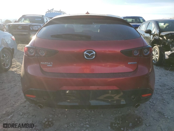 2021 Mazda Mazda3 Hatchback Premium with VIN JM1BPBML1M1401612, listed as a Copart auction lot 67085132 with 0 mi miles. Bid and sale history available at carsss.com. Image 6.