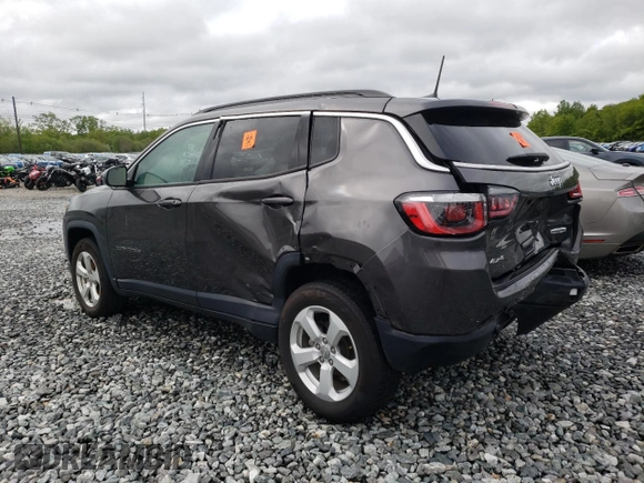 2020 Jeep Compass Latitude with VIN 3C4NJDBB2LT228128, listed as a Copart auction lot 57214605 with 46,218 mi miles and Salvage title. Bid and sale history available at DreamBid. Image 2.