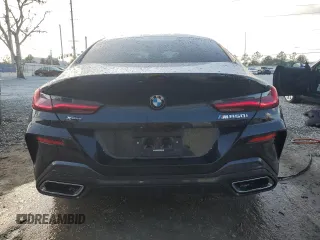 2023 BMW 8 Series M850i with VIN WBAGV8C02PCK67527, listed as a Copart auction lot 80470154 with 17,873 mi miles and Salvage Title. Bid and sale history available at carsss.com. Image 6.