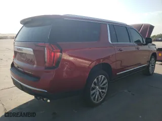 2021 GMC Yukon XL Denali with VIN 1GKS2JKL8MR201361, listed as a Copart auction lot 75253414 with 0 mi miles and Salvage Title. Bid and sale history available at carsss.com. Image 3.