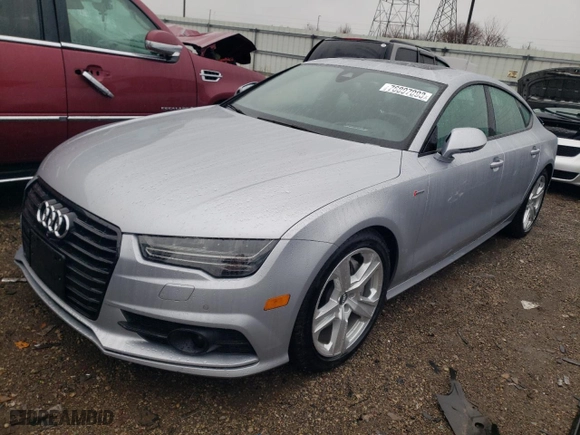 2018 Audi A7 Prestige with VIN WAU23AFC5JN062745, listed as a Copart auction lot 76897093 with 55,743 mi miles and Salvage Title. Bid and sale history available at carsss.com. Image 1.
