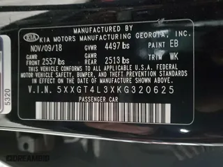 2019 Kia Optima S with VIN 5XXGT4L3XKG320625, listed as a Copart auction lot 48704565 with 80,068 mi miles and Clean Title. Bid and sale history available at carsss.com. Image 12.