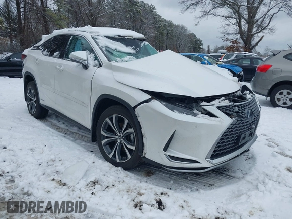 2020 Lexus RX with VIN 2T2HGMDA0LC048192, listed as a IAAI auction lot 41482437 with 58,595 mi miles. Bid and sale history available at carsss.com. Image 1.