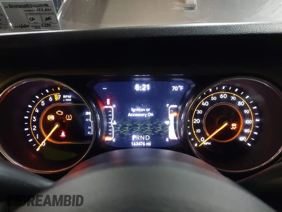 2018 Jeep Wrangler Unlimited Sport S with VIN 1C4HJXDG5JW126496, listed as a IAAI auction lot 42390584 with 163,476 mi miles and . Bid and sale history available at DreamBid. Image 7.
