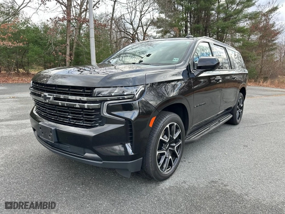2021 Chevrolet Suburban RST with VIN 1GNSKEKD7MR480448, listed as a Copart auction lot 87133214 with 279,191 mi miles and Clean Title. Bid and sale history available at carsss.com. Image 2.