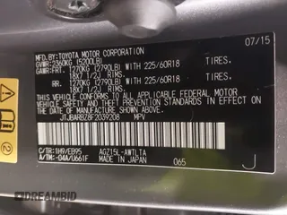 2015 Lexus NX 200t с VIN JTJBARBZ8F2039208, выставлен на аукционе IAAI как лот 41365803 с пробегом 57 094 миль миль и . История ставок и продаж доступна на DreamBid. Изображение 9.