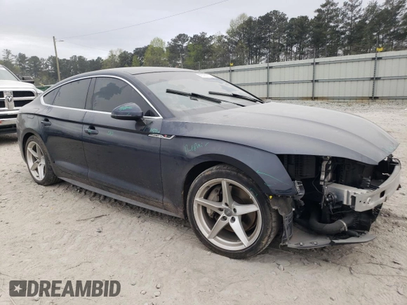 2018 Audi A5 Sportback Premium Plus with VIN WAUENCF51JA065167, listed as a Copart auction lot 45390213 with 59,619 mi miles. Bid and sale history available at carsss.com. Image 4.