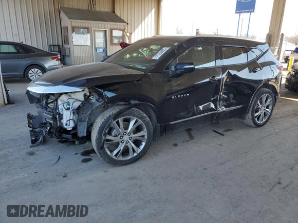 2020 Chevrolet Blazer Premier with VIN 3GNKBLRS8LS580997, listed as a Copart auction lot 47553255 with 46,373 mi miles and Salvage title. Bid and sale history available at DreamBid. Image 1.