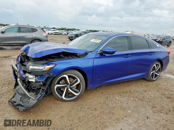 2020 Honda Accord Sport with VIN 1HGCV2F37LA019365, listed as a Copart auction lot 60469655 with 103,881 mi miles and Salvage title. Bid and sale history available at DreamBid. Image 1.