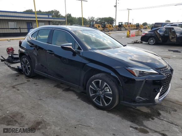 2024 Lexus UX with VIN JTHP6JBH2R2191619, listed as a Copart auction lot 65536244 with 11,190 mi miles and Salvage Title. Bid and sale history available at carsss.com. Image 4.