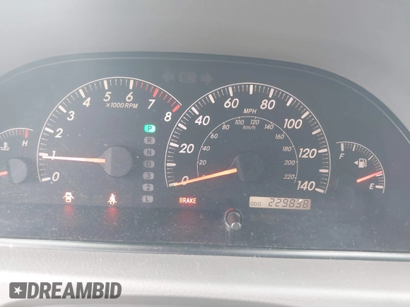 2005 Toyota Camry LE with VIN 4T1BF32K55U083752, listed as a IAAI auction lot 42145407 with 229,838 mi miles and . Bid and sale history available at DreamBid. Image 7.