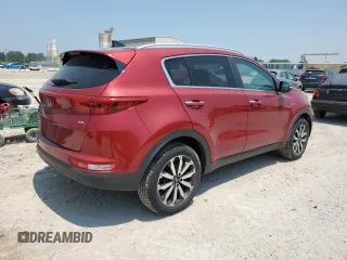 2017 Kia Sportage EX with VIN KNDPNCAC7H7267598, listed as a Copart auction lot 59286135 with 80,416 mi miles and Salvage title. Bid and sale history available at DreamBid. Image 3.