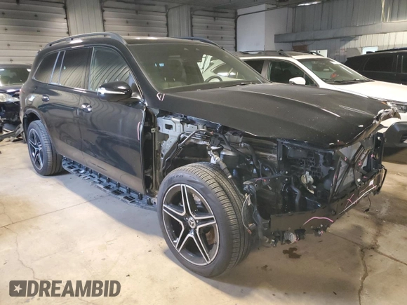 2023 Mercedes-Benz GLS 450 with VIN 4JGFF5KE8PA874580, listed as a Copart auction lot 46059574 with 12,557 mi miles and . Bid and sale history available at DreamBid. Image 4.