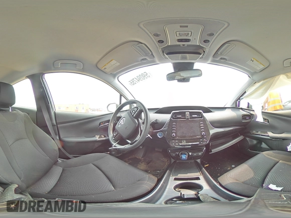 2021 Toyota Prius L Eco with VIN JTDKAMFU1M3148685, listed as a Copart auction lot 59094755 with 54,465 mi miles and Salvage title. Bid and sale history available at DreamBid. Image 14.