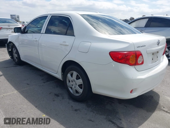 2009 Toyota Corolla with VIN JTDBL40E09J038659, listed as a IAAI auction lot 41889170 with 193,008 mi miles. Bid and sale history available at carsss.com. Image 3.