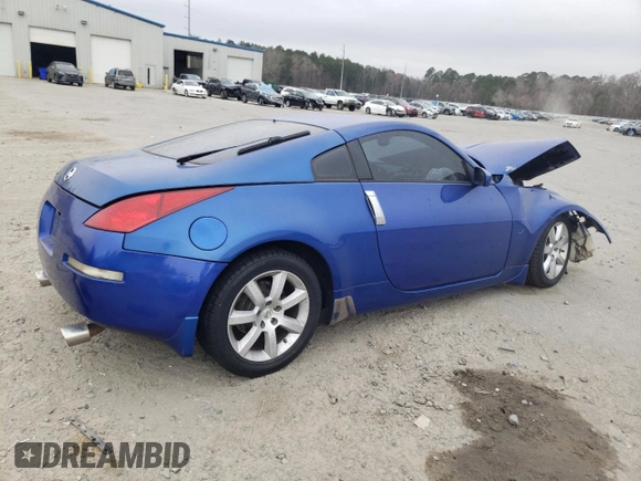2005 Nissan 350Z Touring with VIN JN1AZ34D85M609834, listed as a Copart auction lot 44757365 with Not Provided miles and Salvage Title. Bid and sale history available at carsss.com. Image 3.