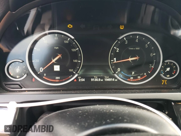 2015 BMW 7 Series 740Li with VIN WBAYE4C55FD947147, listed as a Copart auction lot 43274705 with 194,914 mi miles and Salvage Title. Bid and sale history available at DreamBid. Image 9.