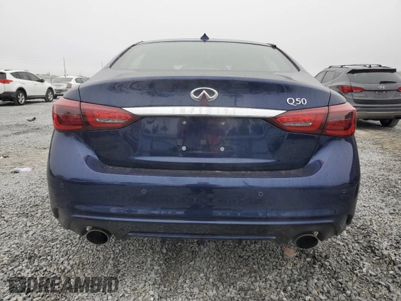 2021 Infiniti Q50 Sensory with VIN JN1EV7CP7MM703492, listed as a Copart auction lot 86268244 with 21,554 mi miles and Salvage title. Bid and sale history available at DreamBid. Image 6.
