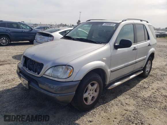 1998 Mercedes-Benz M-Class with VIN 4JGAB54E0WA044970, listed as a Copart auction lot 43999014 with 246,354 mi miles and Clean Title. Bid and sale history available at carsss.com. Image 1.