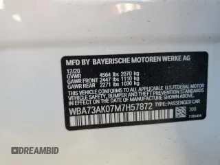 2021 BMW 2 Series 228i xDrive with VIN WBA73AK07M7H57872, listed as a Copart auction lot 50761785 with 67,059 mi miles and Salvage Title. Bid and sale history available at carsss.com. Image 12.