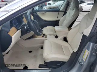 2018 Tesla Model S 75D with VIN 5YJSA1E2XJF254775, listed as a Copart auction lot 59014735 with 81,105 mi miles and Salvage title. Bid and sale history available at DreamBid. Image 7.