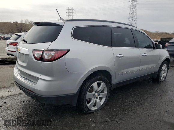 2015 Chevrolet Traverse LTZ with VIN 1GNKVJKD9FJ382751, listed as a Copart auction lot 50823015 with 131,877 mi miles and Salvage Title. Bid and sale history available at DreamBid. Image 3.