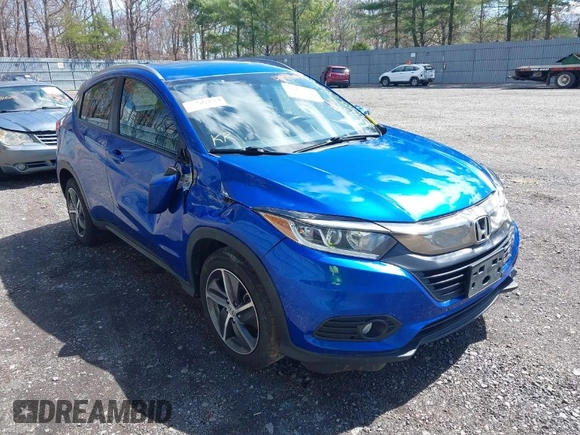 2022 Honda HR-V EX with VIN 3CZRU6H51NM734255, listed as a IAAI auction lot 41948056 with 45,585 mi miles. Bid and sale history available at carsss.com. Image 1.