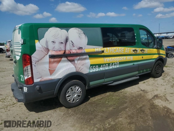 2015 Ford Transit XL with VIN 1FBZX2YM7FKA72496, listed as a Copart auction lot 51863125 with 248,949 mi miles and Clean title. Bid and sale history available at DreamBid. Image 3.