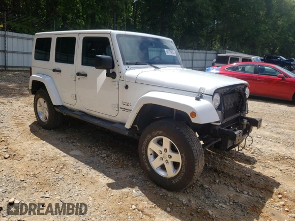 2017 Jeep Wrangler Unlimited Sahara with VIN 1C4HJWEG8HL580262, listed as a Copart auction lot 60118455 with 63,075 mi miles and Salvage title. Bid and sale history available at DreamBid. Image 4.